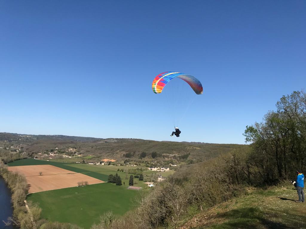 Décollage parapente